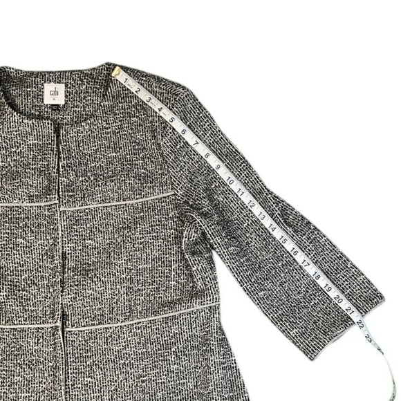 Cabi The Times Jacket Sz Medium Preppy Outerwear Outdoors Workwear Black/White - Picture 9 of 12